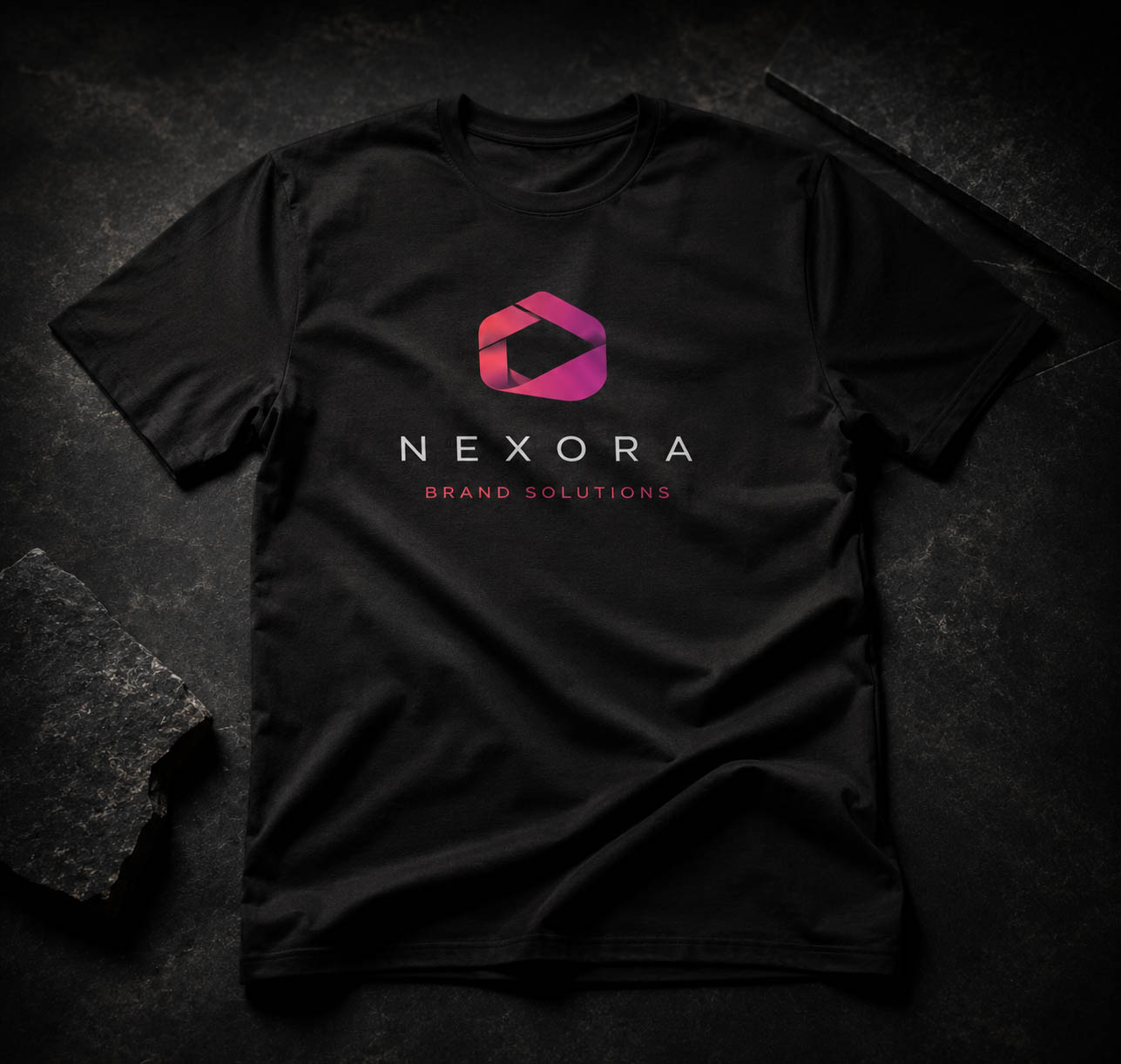 Custom branded apparel printing mockup
