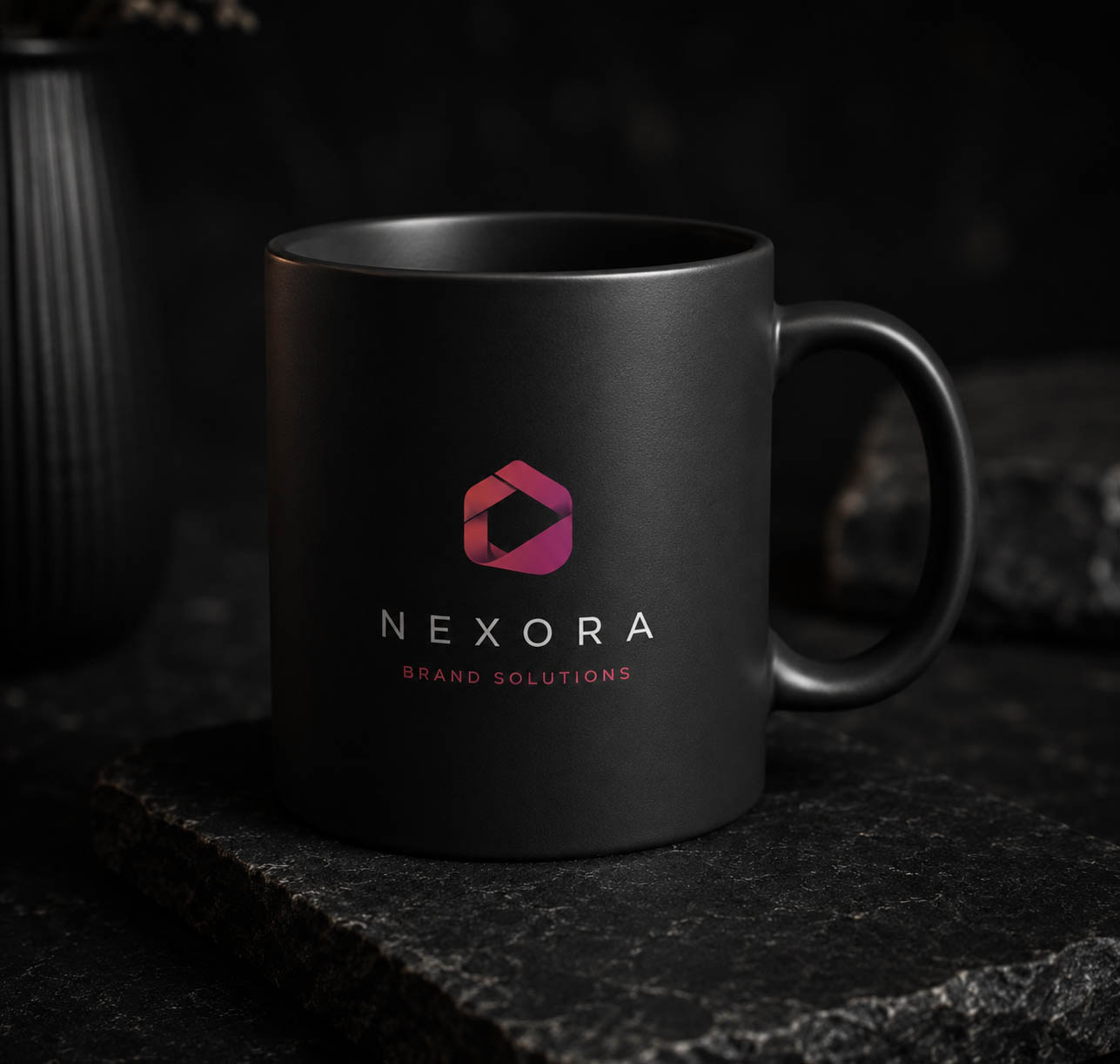 Custom branded mug printing mockup
