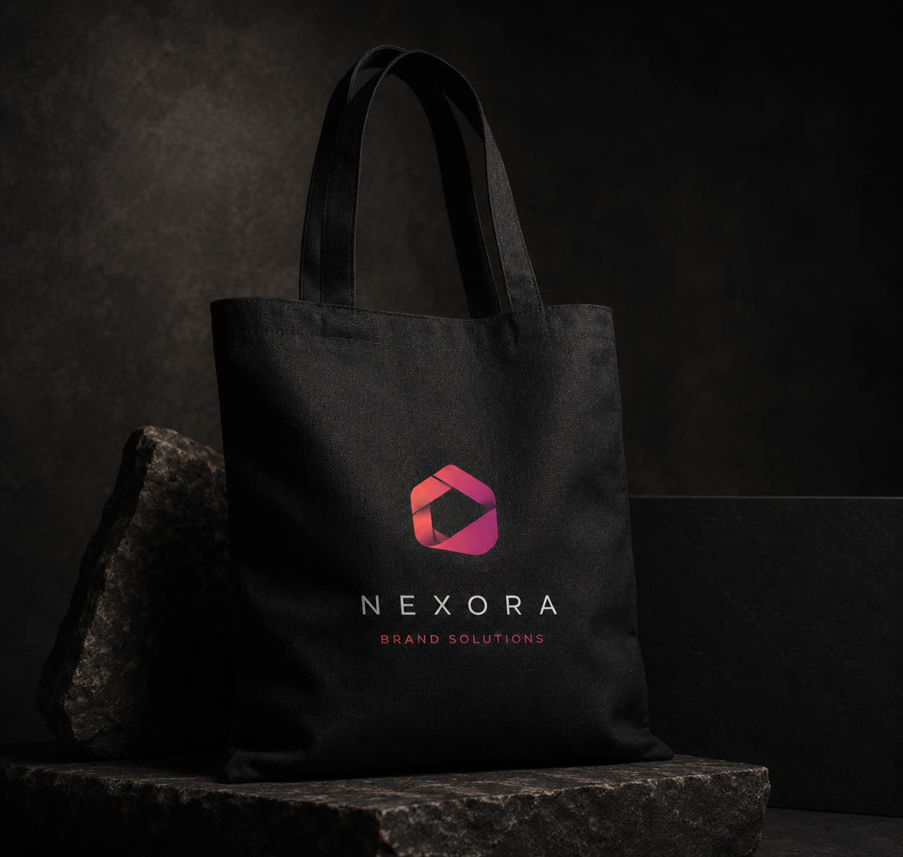 Canvas tote bag printing mockup